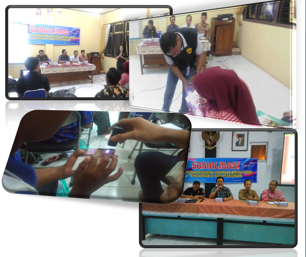 Pelaksanaan Kegiatan Sosialisasi Peraturan Perundang-Undangan Di Bidang Cukai Di Kelurahan Se-Kota Pekalongan yang diselenggarakan Bagian Hukum Setda Kota Pekalongan.